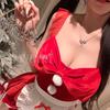 Yi Yue Christmas & New Year Red Chef Erotic Lingerie Pajama Set - 1098