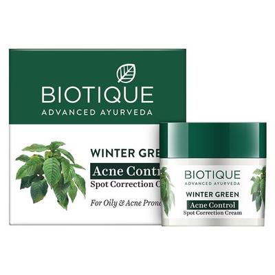 Bio Winter Green Spot Correcting Anti Acne Cream |Enhances Skin Texture | 100% Botanical Extracts| Suitable for All Skin Types | 15G