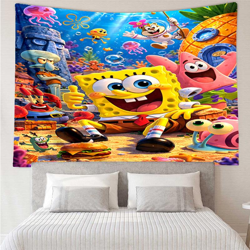 bob And Friends Adventure Tapestry, Unique Design Tapestry, Wall Decor for Bedroom,Livingroom, Playroom,Heartwarming Fan Holiday Gifts