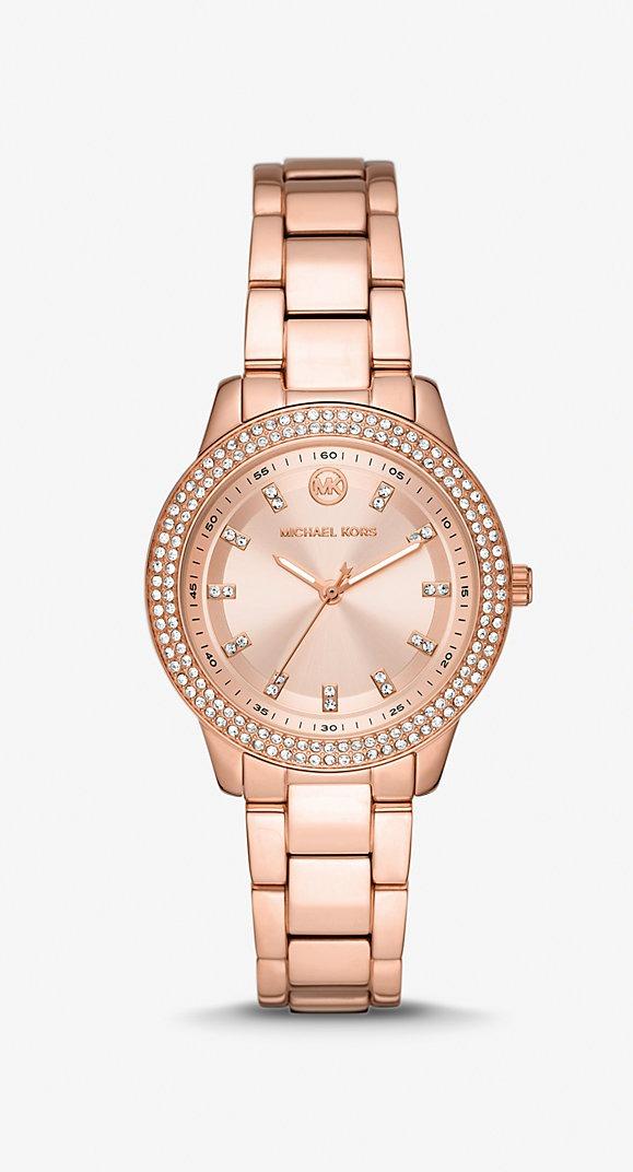 

Michael Kors Slim Runway Silver-Tone Stainless Steel Ladies Watch MK1058 розового золота
