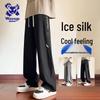 Wassup Sohot Men's Ice Silk Breathable Casual Sport Pants