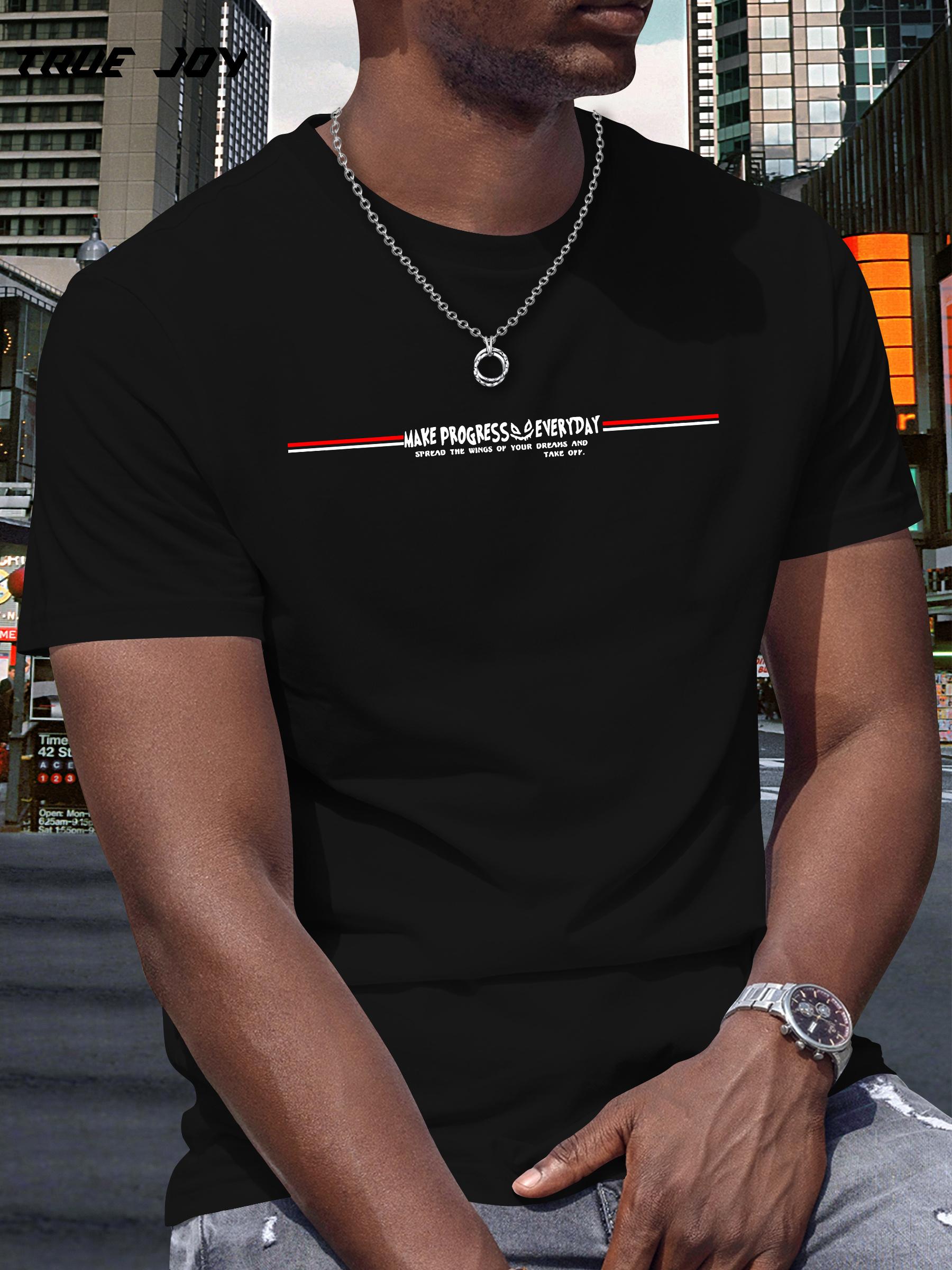Daily Progress Graphic T-shirt - Breathable Quick-Dry S