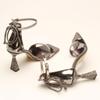 Platinum Mirror Stone Women's Classic Heeled Shoes