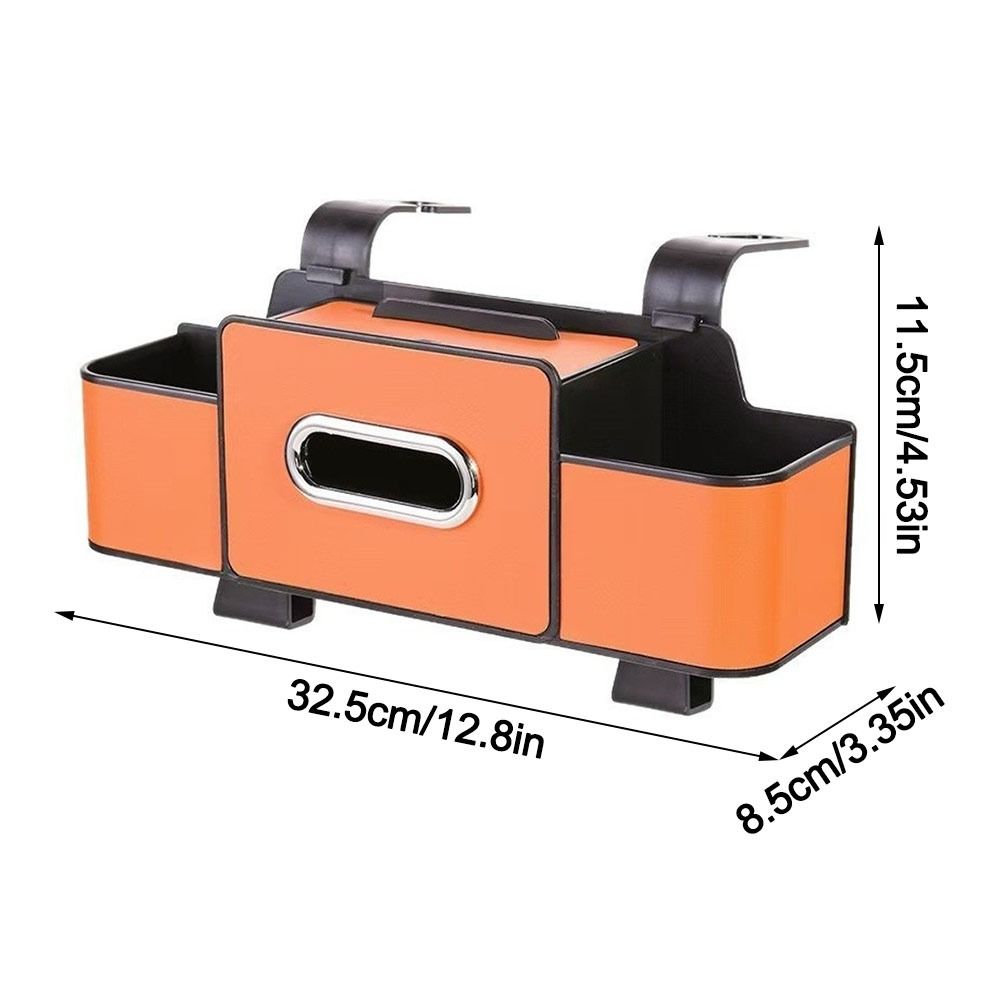 New 3-in-1 Car Backseat Organizer Hanging Auto Accessories Tissue Box Multifunction Water Cup Holder
