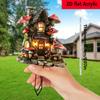 Bright Mushroom House, 2D Flat Acrylic, Decoration, Suitable for Garden, Lawn, Outdoor, Party, Christmas, Halloween,