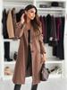 2024 Bestseller Women's Single-Breasted Wool Coat - Autumn/Winter Collection, Simple Long Sleeve, Solid Color