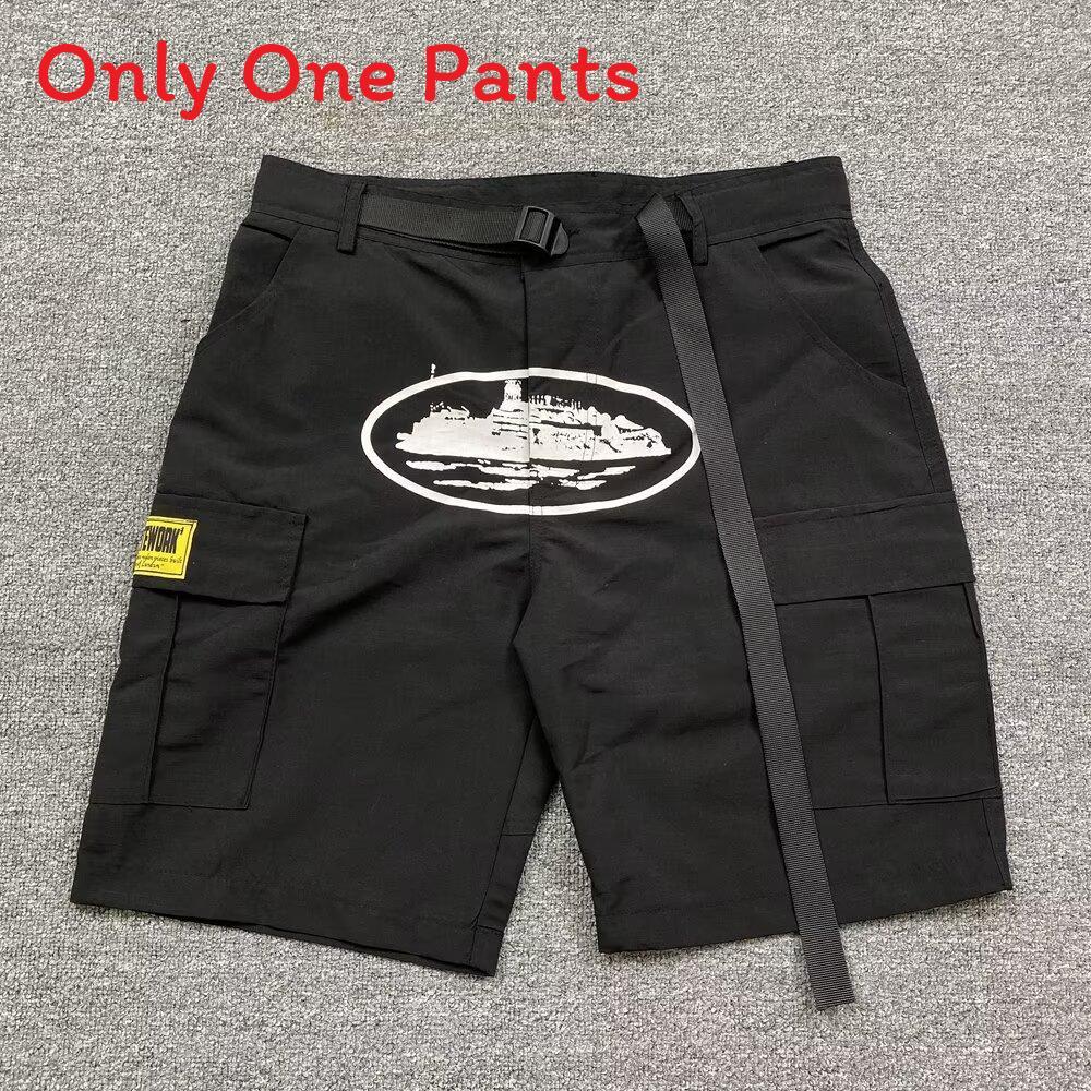 NovaGlade Amerikaanse Retro Cargo Shorts Voor Mannen Zomer Casual Streetwear Met Meerdere Zakken Voor Tiener Mode Black White