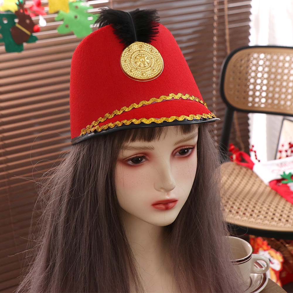 Vintage Knight Uniform Hat Sun Protection Drum Major Hat Marching Band Hat  Festival Fancy