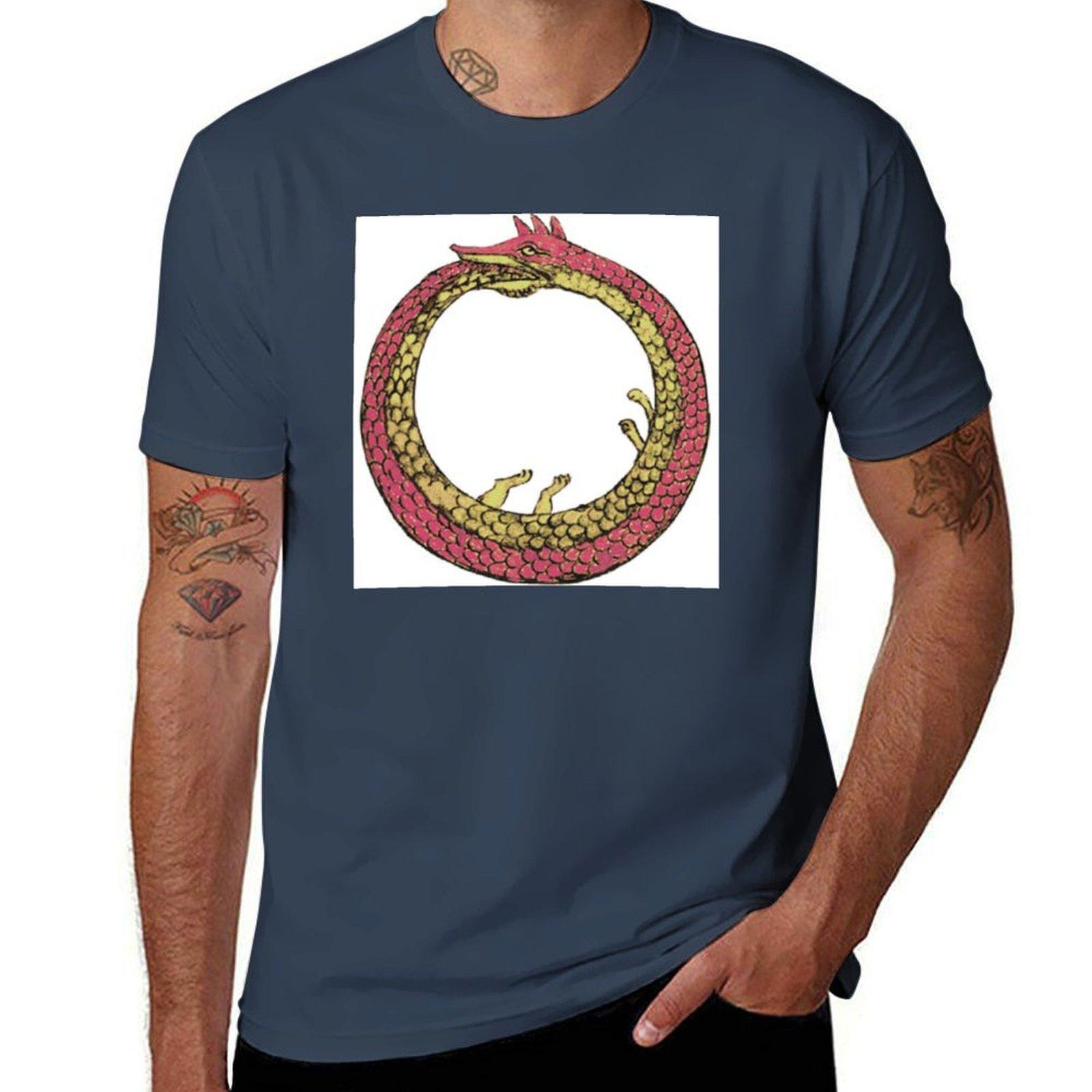 Ouroboros Tshirt Basic Short Sleeve Cotton Blend Tshirt S