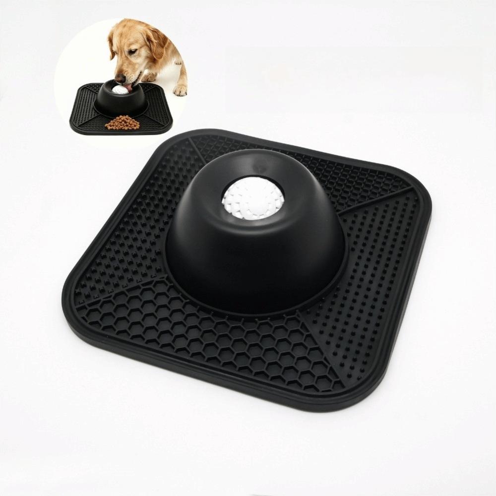 Silicone Pet Lick Bowl Non-Slip Liquid Food Bowl Creative Dog Slow-speed Bowl  For Dogs Cats