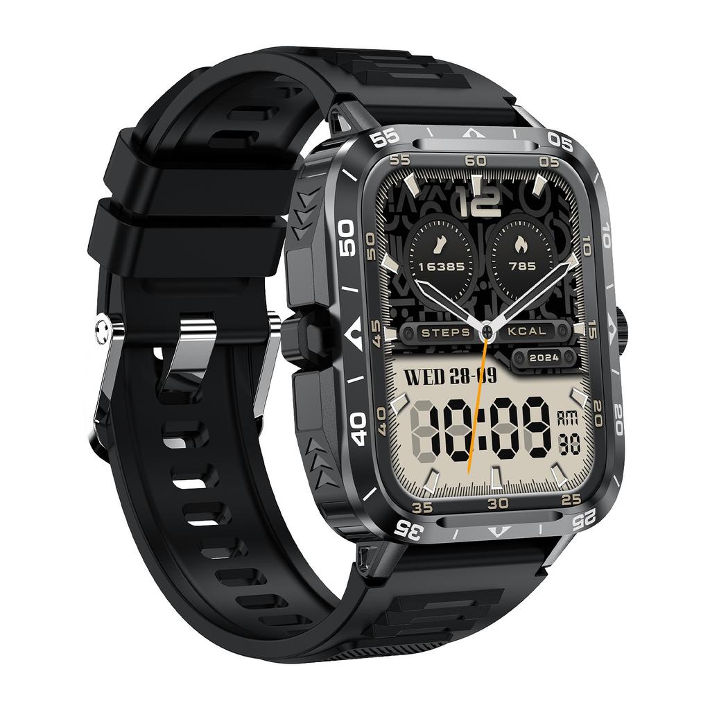 ZW59 Bluetooth-kompatible Anruf-Smartwatch Blutdruck Schlafgesundheitsüberwachung Sportuhr mit Taschenlampe