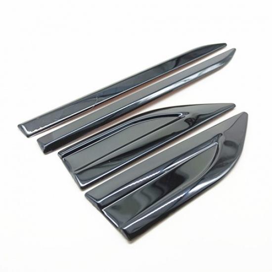 Fenders Car Accessories Side Vent Air Wing Trim Cover Polished Stainless Steel