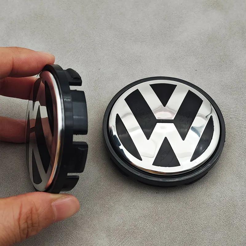 4pcs 55mm 65mm Car Wheel Center Caps Rim Hub Caps For Volkswagen VW CC Bora Polo Touareg Tiguan Golf 4 5 6 Passat Jetta Beetle