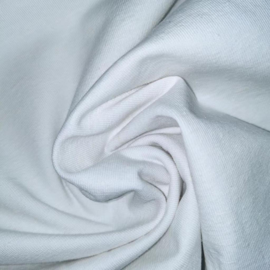 22019 New Developed 49% Organic Cotton 21% Hemp 30% SORONA Eco-Friendly Single Jersey Fabric for Bedding & Bags