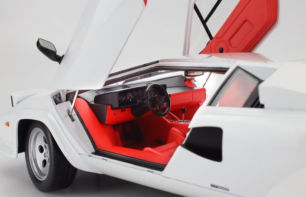 Miniature Car 1/12 Lamborghini Countach KK-SCALE 1/12 COUNTACH LP 5000S QV 1985 WHITE KKDC120142