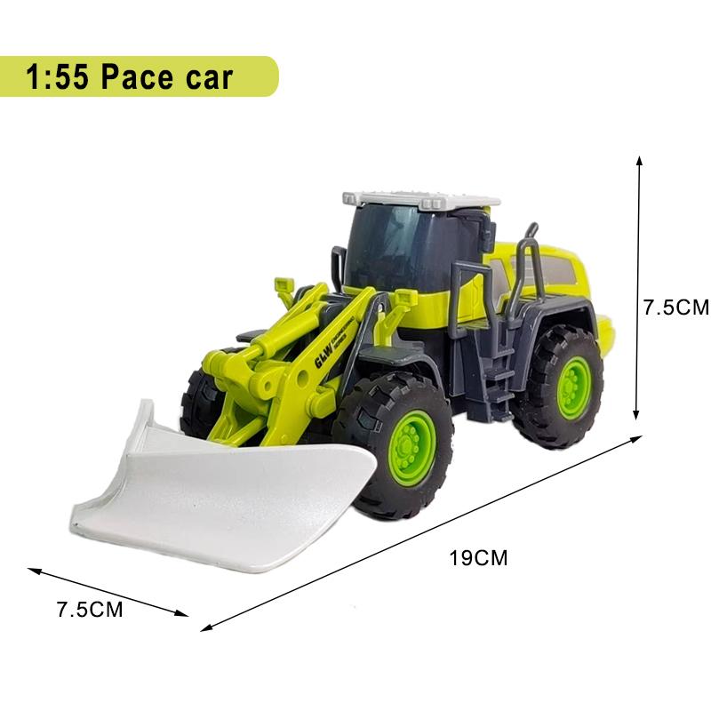 Zabawki pojazdy budowlane dla chłopców Stop+Plastik Model Ciągnika Koparki Spycharki Dźwigu Ciężarówki Odlewany Model Kolekcja Dziecięca Prezenty