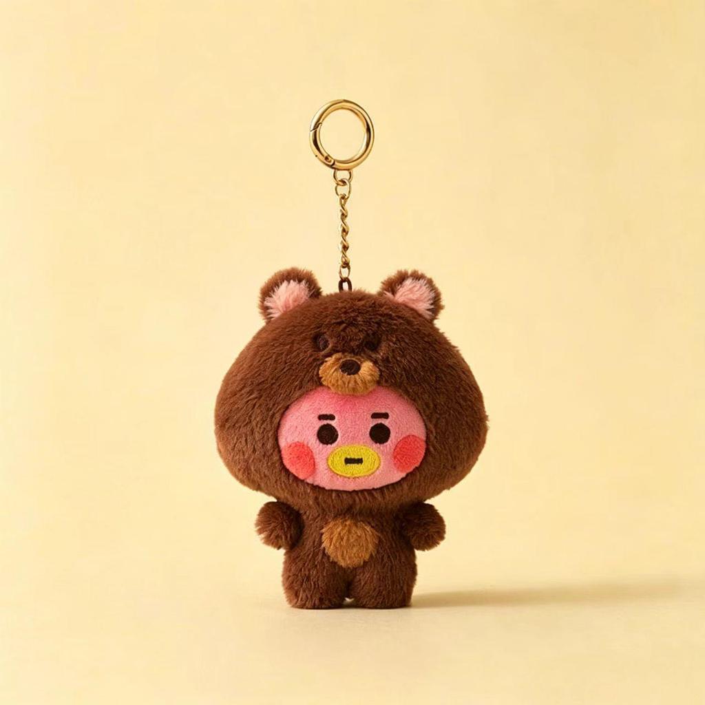 Korean Trendy Animal Plush Keychain Charm