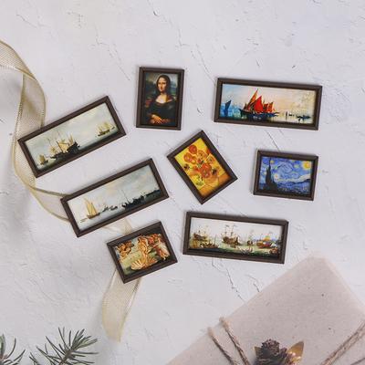 Cornice per Foto Miniatura Casa delle Bambole Pittura ad Olio Pittura Murale Accessori Arredamento
