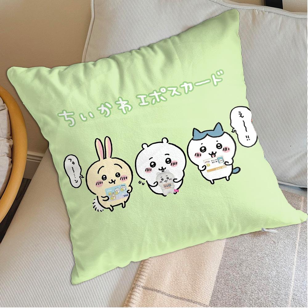 Kawaii C-Chiikawa Christmas Home Decoration Living Room Cushion Covers 45X45 Cushions Cover Personalized Gift Sleepingpillowcase