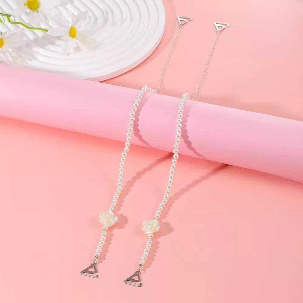 Bow Pearl Bra Straps Adjustable Shoulder Straps Fahsion Shoulder Belts Women
