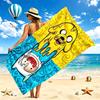 Adventure Time Beach Towel Quick Dry Soft MicrofiberSand Resistant Oversized Cabana Bath Sheet for Swimming Pool Travel Gift