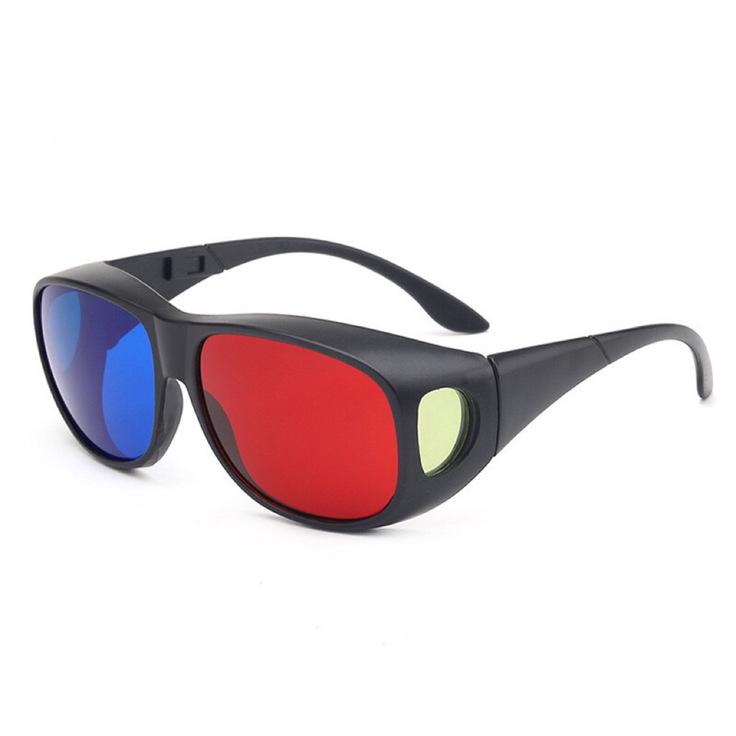 Clip-on Red-Blue 3D Lenses for Large Frames