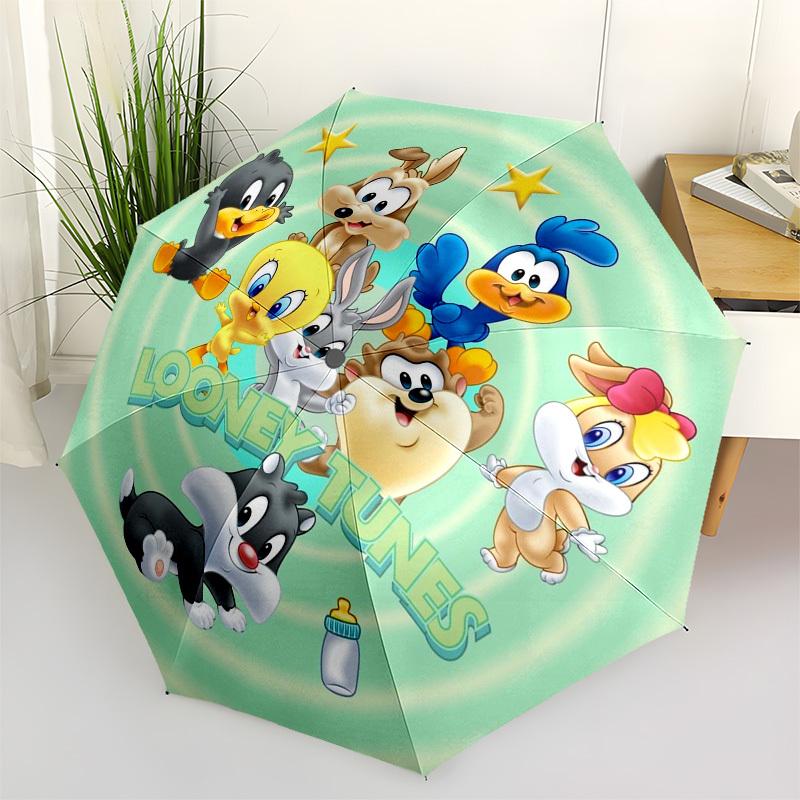 

1pc Looney Tunes Characters Umbrella with Plastic Handle,Cartoon Pattern,Suitable for All Seasons Multi-functional Umbrella425