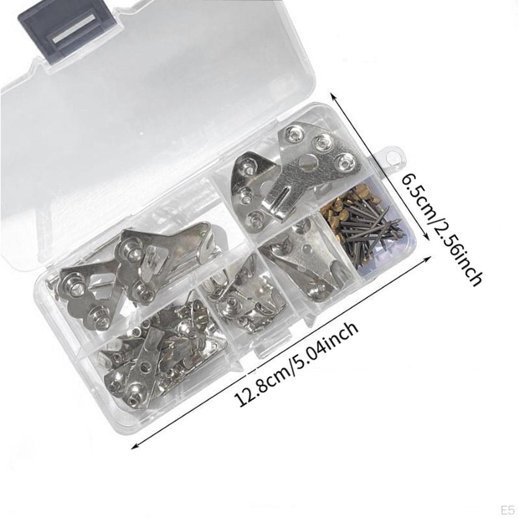 Závěsná sada na obrázky s hřebíčky a háčky pro uměleckou expozici