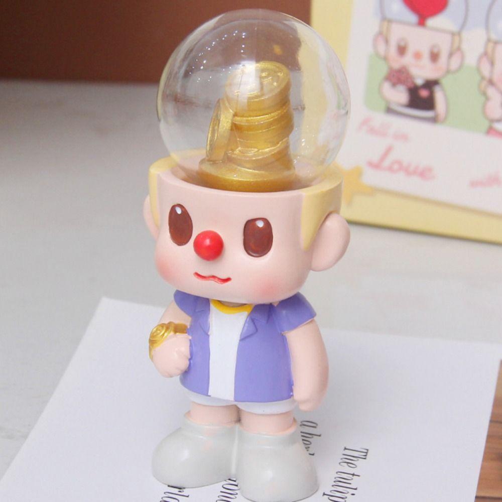 Resin Couple Model Figure Toys Emotional Stability Romantic Brain Couple Ornament  Birthday Gift