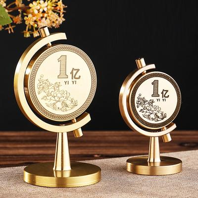 Messing 100 Millionen Kleines Ziel Drehend Stressabbau Schreibtisch Licht Luxus Büro Wohnzimmer Kreatives Handwerk Ornament