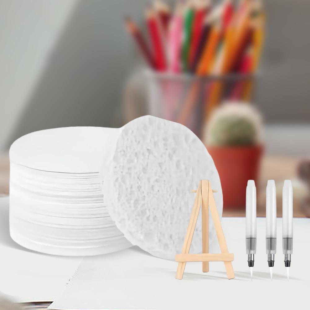 10 Pcs DIY Art Supplies Foam Texture Painting Paper with 12 Marker Pen&10 Chian Magic Puffy Paint Kit Sponge Canvas Art Supplies