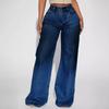 Vintage Loose Non-Stretch Wide-Leg Jeans Women Fall Winter Size S-3XL