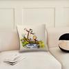 Cartoon C-Calvin and H-Hobbes cushion cover Cushion Room Bedroom Headboard Sofa Living Backrest Nap Time Pillow Case