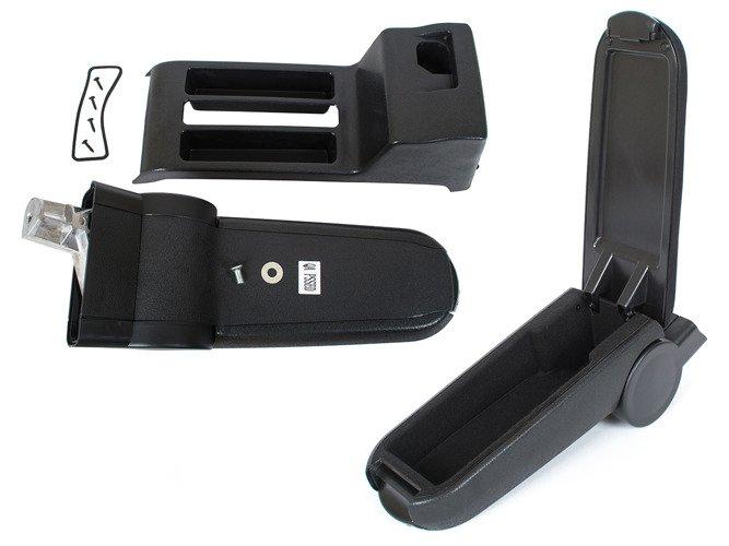 VW Polo IV 9N 01-09 sada loketní opěrky ČERNÁ LÁTKA + montážní sada