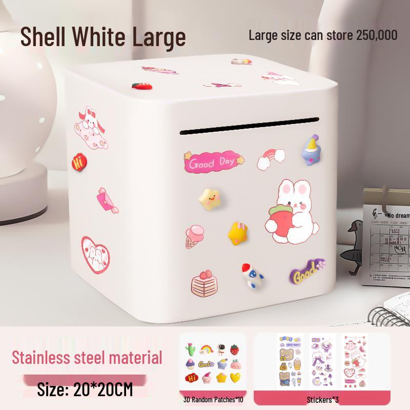 Stainless Steel 2025 Piggy Bank: Secure Savings Jar for Boys and Girls