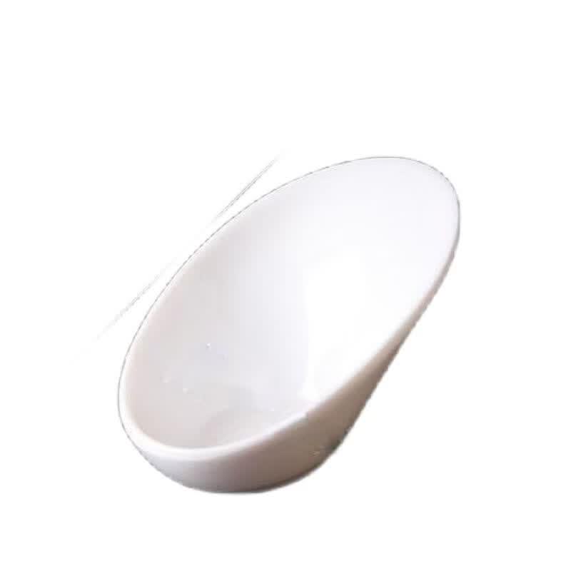 Qianxing A8 White Melamine Ingot Sauce Dish Set
