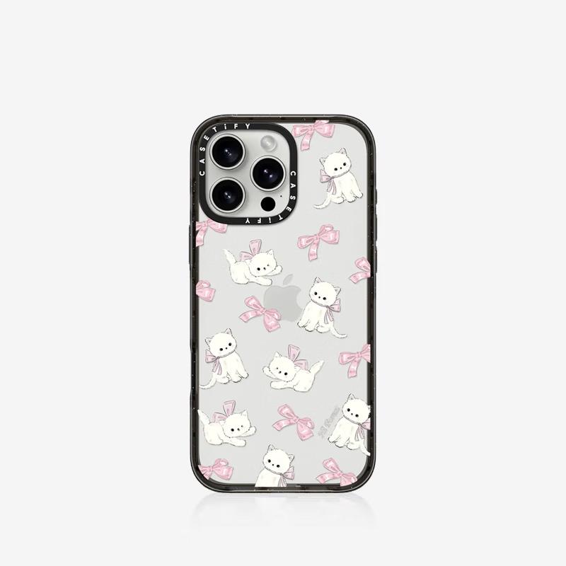 CASETIFY Forest Morning Series Bow Cat Anti-Drop Phone Case