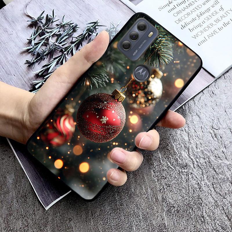 

Merry Christmas Tree Phone Case For Motorola Moto G85 G55 G05 G14 G75 G31 G50 G10 G20 G30 G60 G13 G32 G84 G54 G53 G72 G24 Power Moto G32