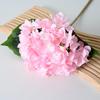 Artificial Hydrangea Single Stem with Leaves - Fake Flower for Wedding, Home, and Photography Decor