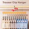 Trouser Clip Closet Organizer with 10/12 Clips Pants Scarves Skirts Belts Towels Underwear Heavy Duty Metal Frame Storage Rack