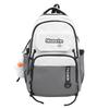 Schoolbag Korean Version Large-capacity High School Student Contrasting Color Backpack High-value Youth Outdoor Travel Backpack Nylon Waterproof 