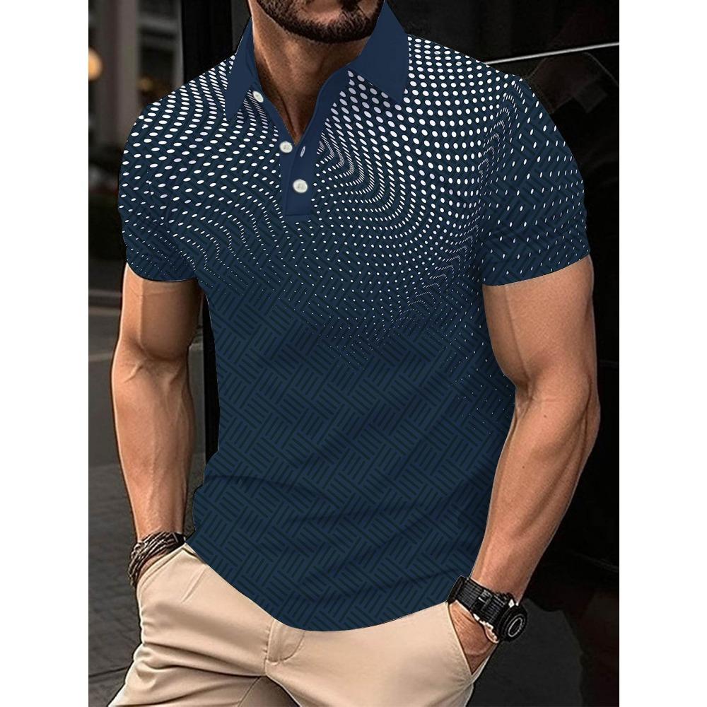 Summer outdoor business shirt for men, digital print, loose, quick drying, breathable, sports and leisure S