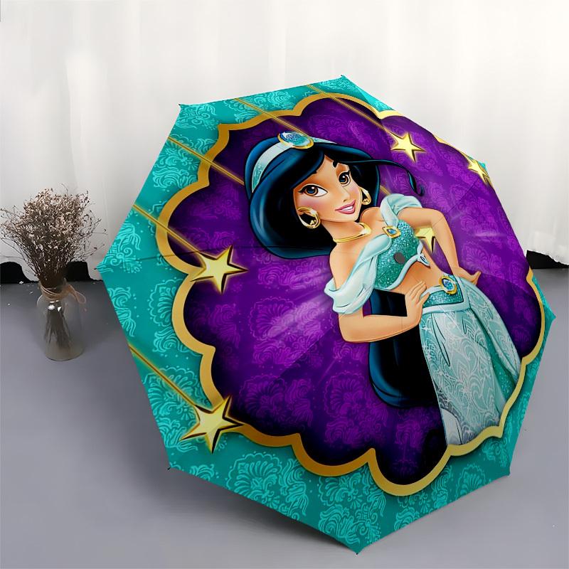 1pc Jasmine, Arabian Themed High-quality Umbrella,Automatic Opening and Closing Umbrella,Multi-functional Umbrella G0811206