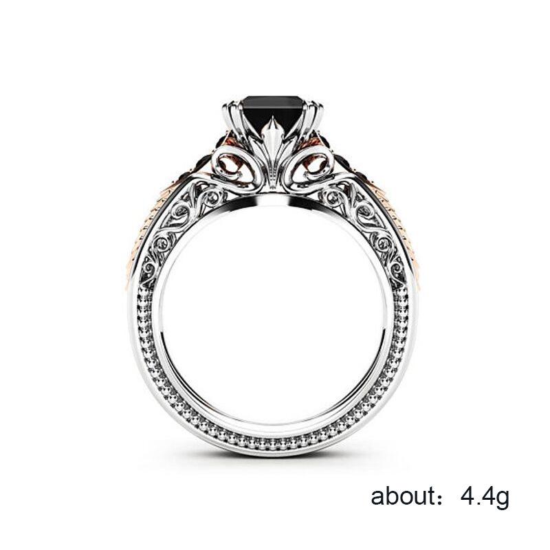 Anello in Pietra Preziosa Bicolore Galvanizzato - Elegante e Versatile