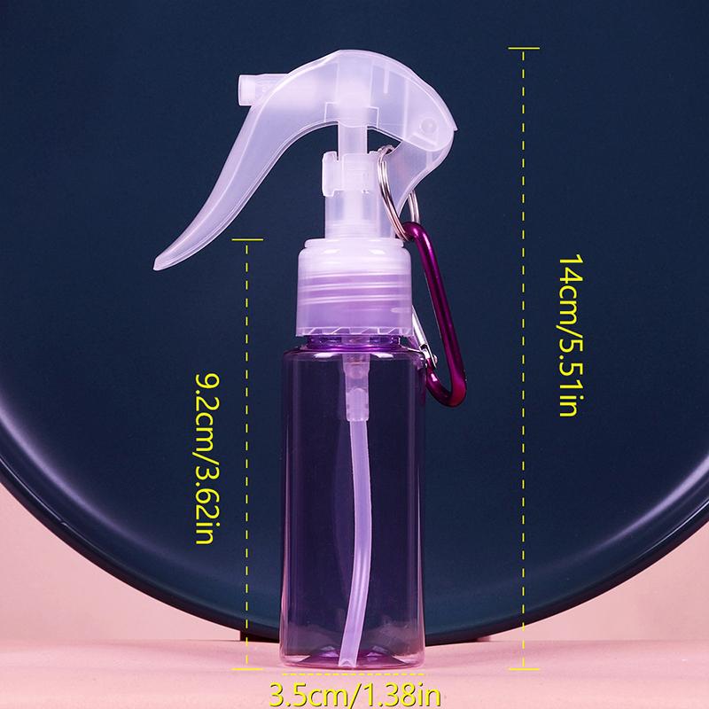 60Ml Mini Travel Accessories With Carabiner Hook Makeup Tool Lotion Samples Sub-Bottling Empty Container Trigger Spray Bottles