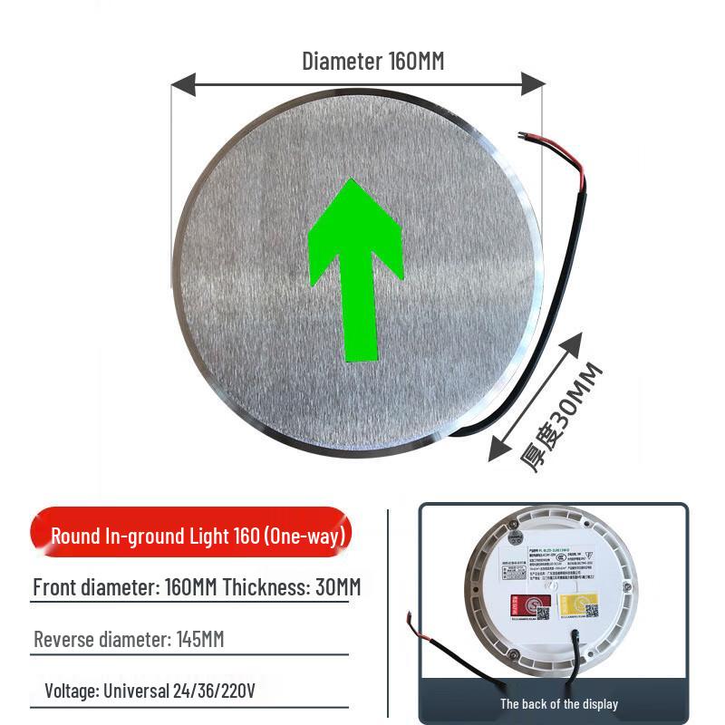 Embedded Stainless Steel Emergency Ground Light