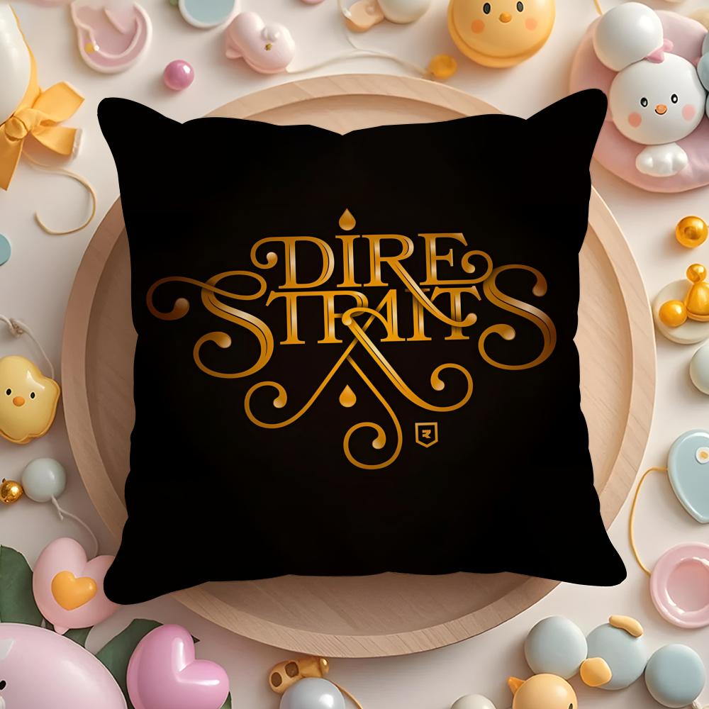 

D-Dire S-Straits Rock Cushion Cover Home & Car Multi-Scene Pillow Cover - Reversible, Soft & Durable for Daily Use 30cmx30cm