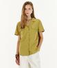Marie Claire Linen Cuff Point Short Sleeve Shirt (Mafbsh10Mov)