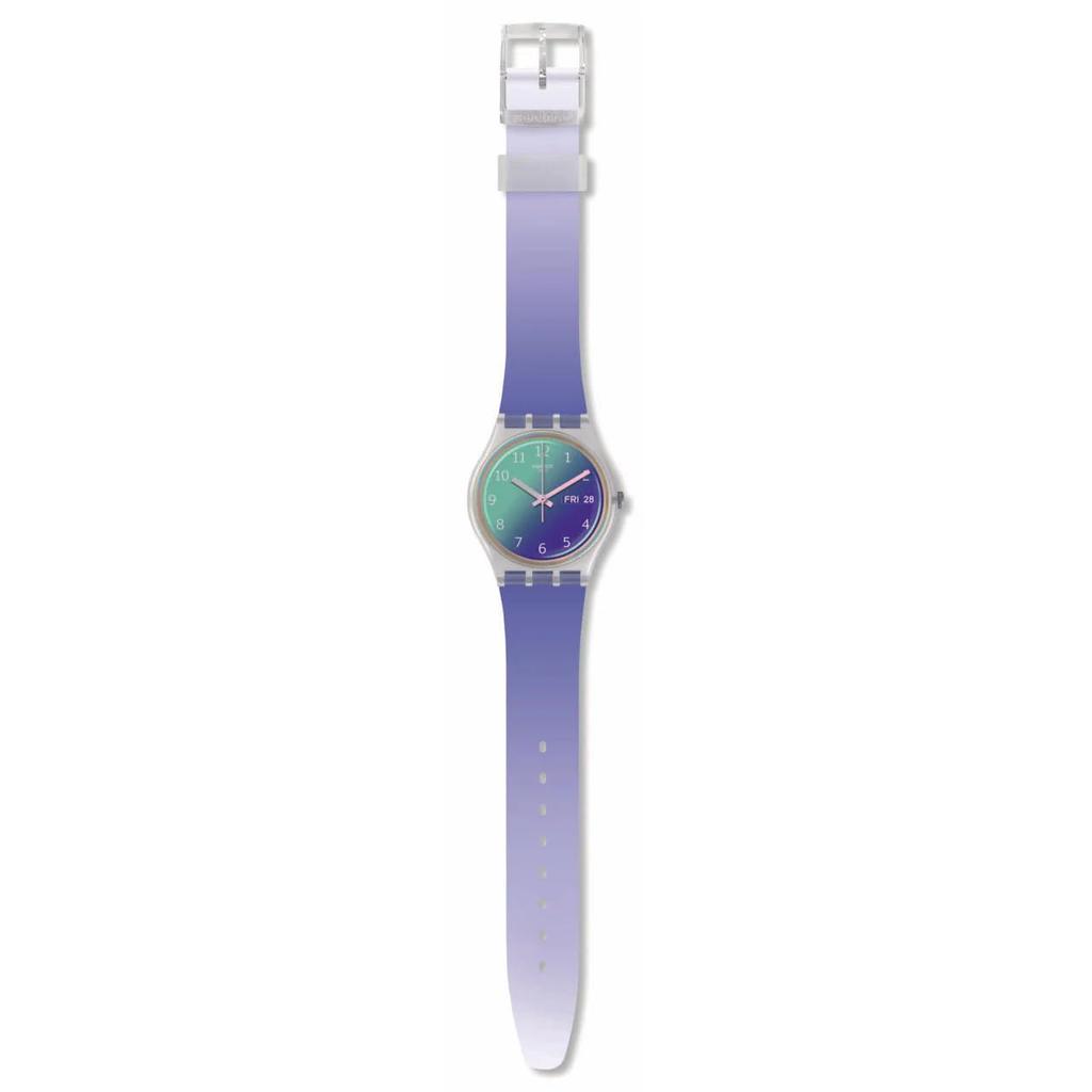 Swatch Gent ULTRALAVANDE GE718 Solar Spectrum Glass Quartz (34mm) - Authentic Global Edition