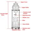 600ML 8 cups Modern Dutch Coffee Water Drip Cold Ice Drip Coffee Maker Serve For Coffee Brewer Tool Household